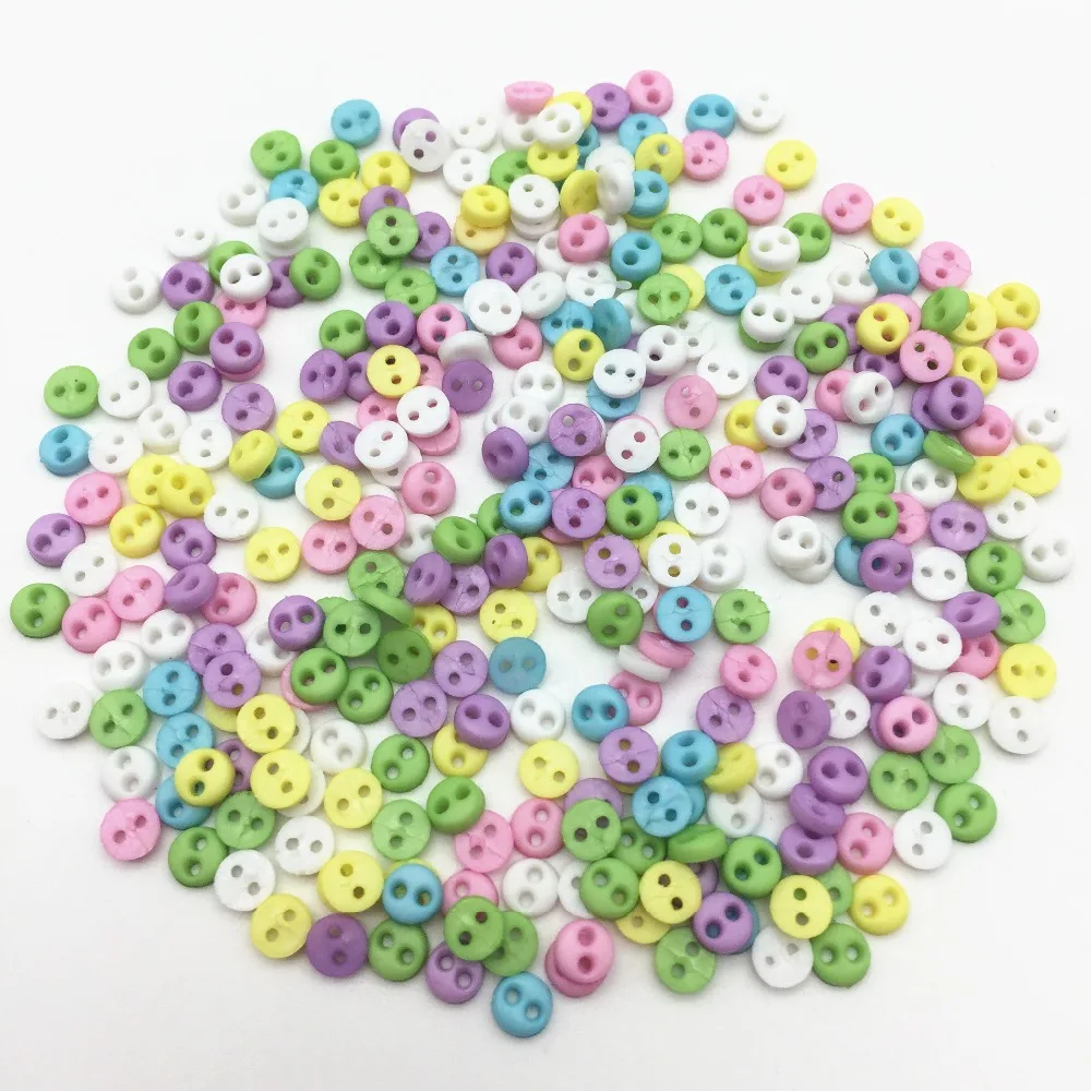 1000pcs Pastel Mixed 4mm Tiny Mini Sewing Buttons Plastic Round 2 Holes Doll Clothing Button Embellishments DIY Crafts
1000pcs Pastel Mixed 4mm Tiny Mini Sewing Buttons Plastic Round 2 Holes Doll Clothing Button Embellishments DIY Crafts