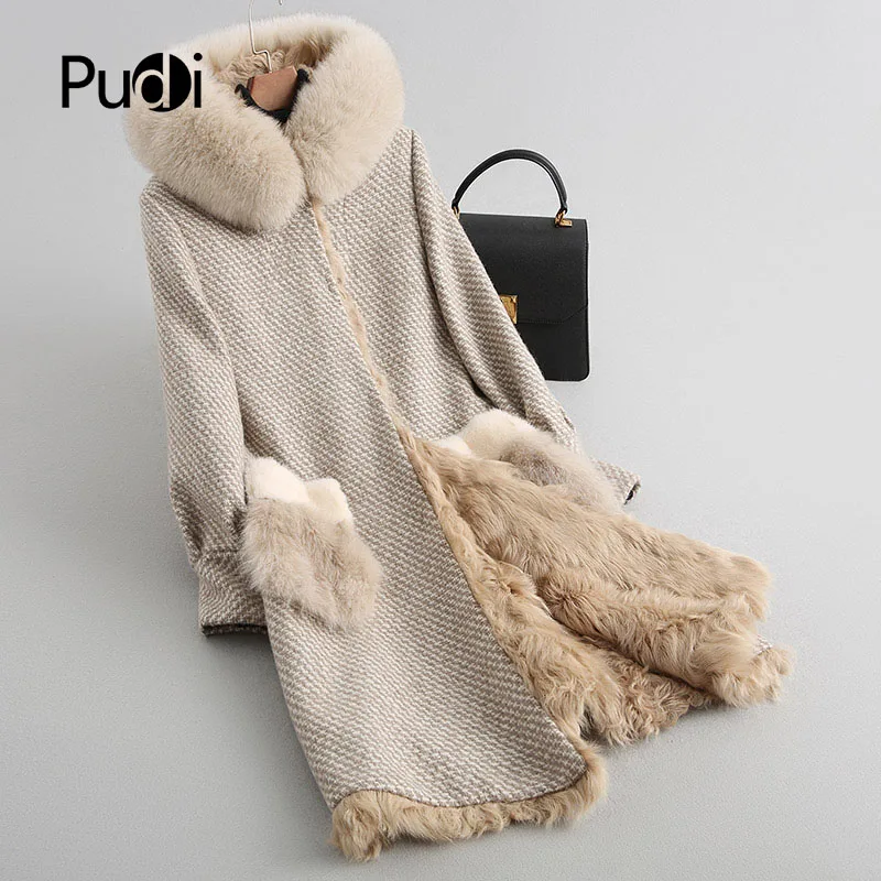 PUDI A68252 Real wool parka coat jacket overcoat women's winter mink fur collar lamb fur warm coat 2018 fall winter coat
PUDI A68252 Real wool parka coat jacket overcoat women's winter mink fur collar lamb fur warm coat 2018 fall winter coat