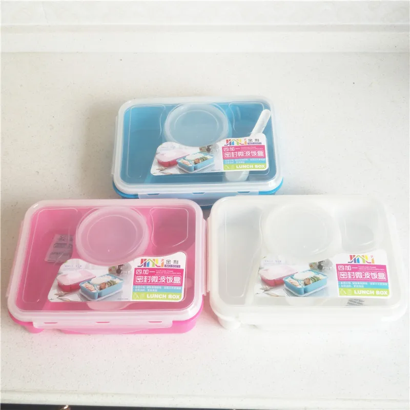 2019 Bento Lunch Box Fully Sealed Food 4-compartment Bento Box Soup Bowl With Plastic Scoop Pratos Microwave Meal
2019 Bento Lunch Box Fully Sealed Food 4-compartment Bento Box Soup Bowl With Plastic Scoop Pratos Microwave Meal