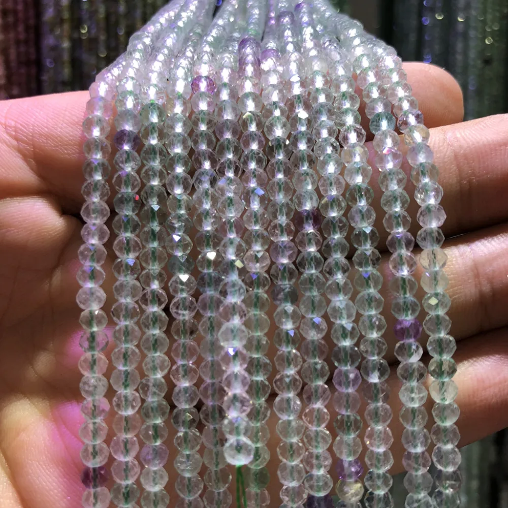 5strings Lot,Natural Rainbow Fluorite Beads,Faceted Semi Gem Roundel Beads,Tiny Spacer Gem jewelry Beads,approx 3x4mm,15.5"/str
5strings Lot,Natural Rainbow Fluorite Beads,Faceted Semi Gem Roundel Beads,Tiny Spacer Gem jewelry Beads,approx 3x4mm,15.5"/str