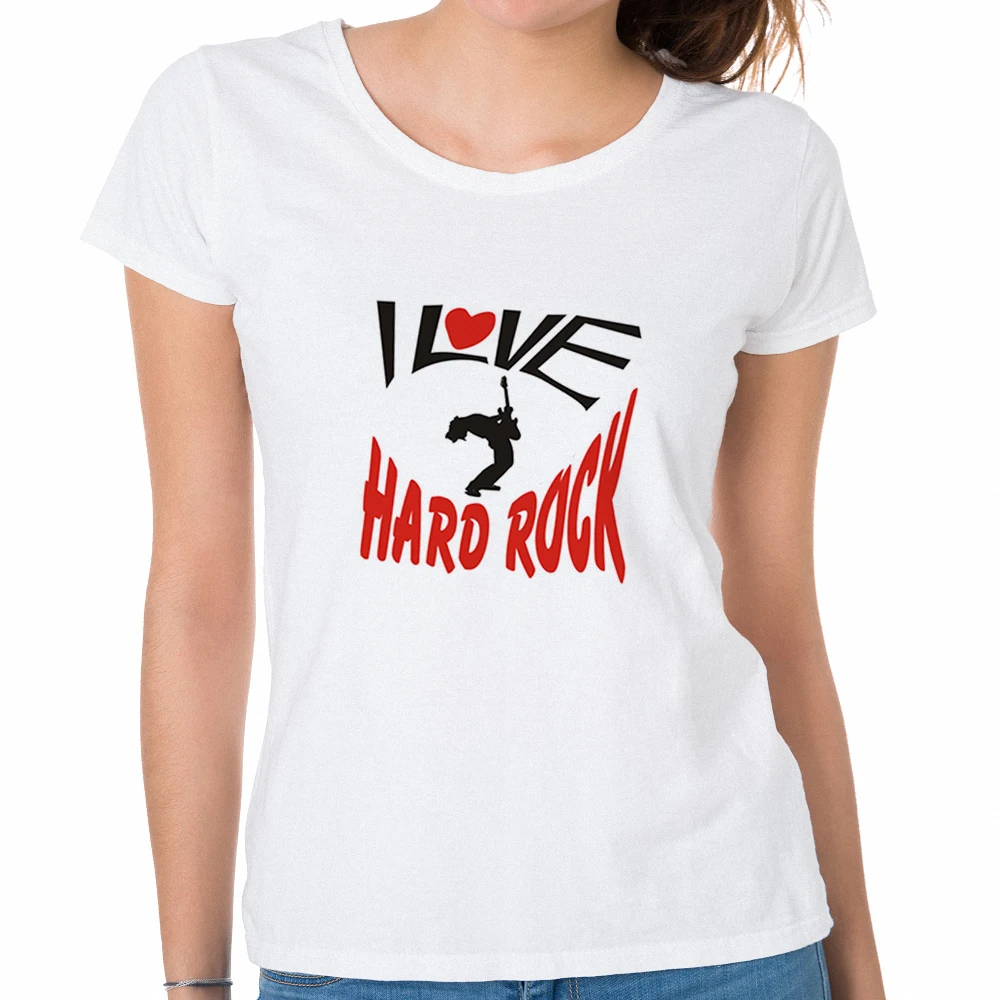 Новые поступления Citi Trends футболки для женщин I Love Hard Rock Graphic хлопковая футболка в