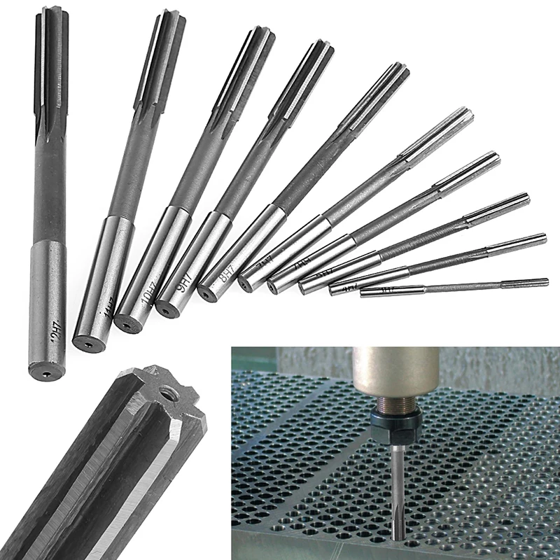 TOOZO 10pcs/set 3-12mm HSS Straight Shank Chucking Reamer Machine Reamer Milling Cutter Tool HSS M35 C0.5
TOOZO 10pcs/set 3-12mm HSS Straight Shank Chucking Reamer Machine Reamer Milling Cutter Tool HSS M35 C0.5