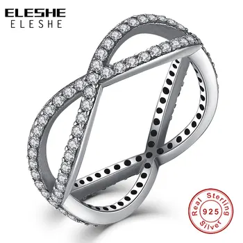 ELESHE Vintage 925 Sterling Silver Finger Rings Set & Clear CZ Crystal Twist Cross Rings for Women Engagement Wedding Jewelry
ELESHE Vintage 925 Sterling Silver Finger Rings Set & Clear CZ Crystal Twist Cross Rings for Women Engagement Wedding Jewelry