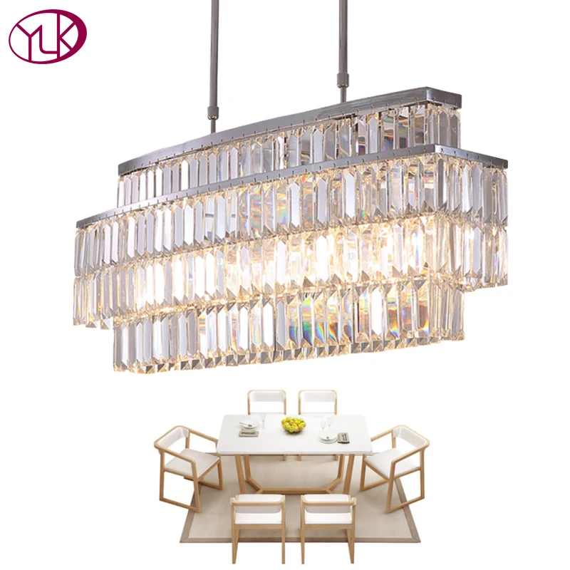 Youlaike Modern Crystal Chandelier For Dining Room Rectangle Chandeliers Lighting Fixtures Kitchen Island Cristal Lustre
Youlaike Modern Crystal Chandelier For Dining Room Rectangle Chandeliers Lighting Fixtures Kitchen Island Cristal Lustre