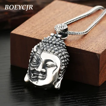 BOEYCJR 925 Sterling Silver Buddha and Demon Necklace Chain Jewelry Energy Meditation Pendant Necklace for Men
BOEYCJR 925 Sterling Silver Buddha and Demon Necklace Chain Jewelry Energy Meditation Pendant Necklace for Men