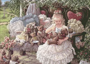 100% Pure Cotton R Thread Printed Patterns Cross Stitch Sets Needlework Kits Princess and Bear
100% Pure Cotton R Thread Printed Patterns Cross Stitch Sets Needlework Kits Princess and Bear