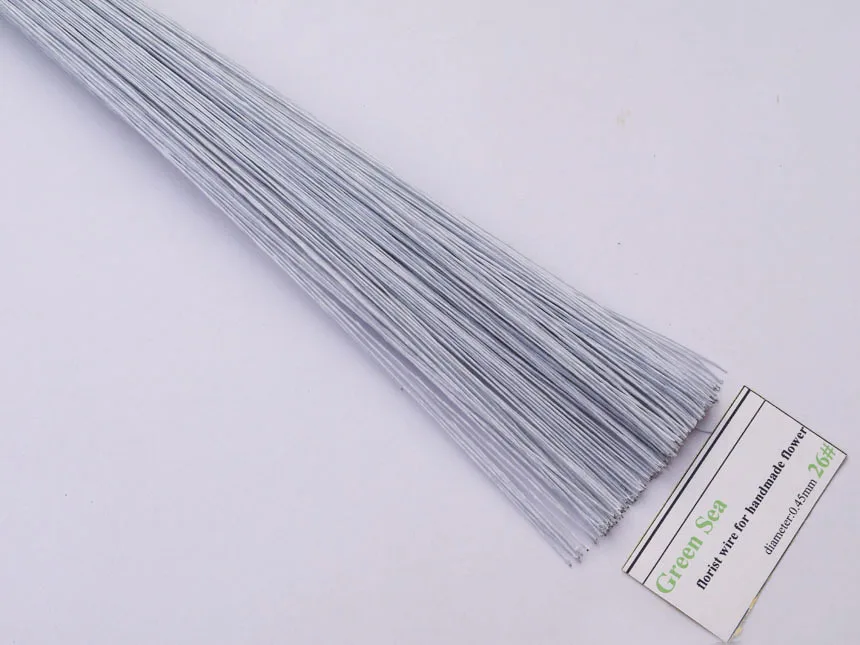 26gauge white 23"long cake accessory wire 350pcs florist wire