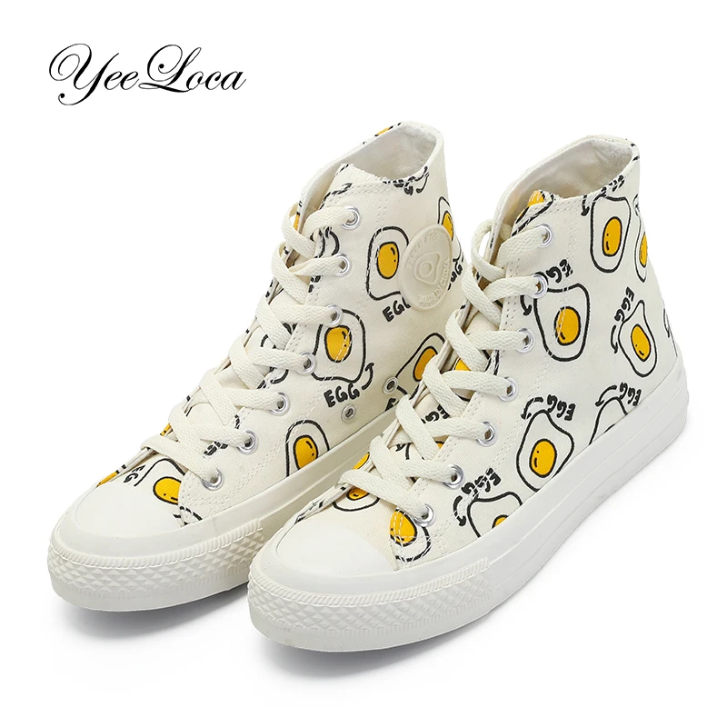 High Top Sneakers Women Canvas Shoes Denim Sneakers Basket Femme Casual Shoes Tenis Feminino Trainers Women Egg Print
High Top Sneakers Women Canvas Shoes Denim Sneakers Basket Femme Casual Shoes Tenis Feminino Trainers Women Egg Print
