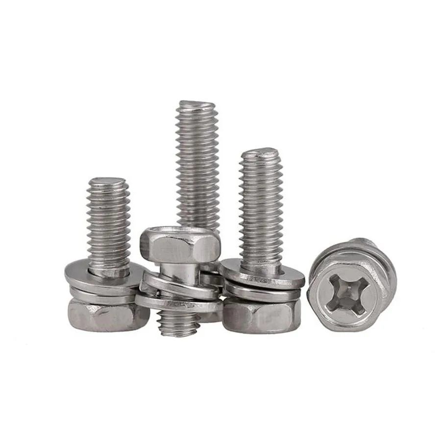 20Pcs 304 Stainless Steel Cross Head External Hex Three Combination Screw M3 M4 M5 Six Angle Combined Bolt
20Pcs 304 Stainless Steel Cross Head External Hex Three Combination Screw M3 M4 M5 Six Angle Combined Bolt