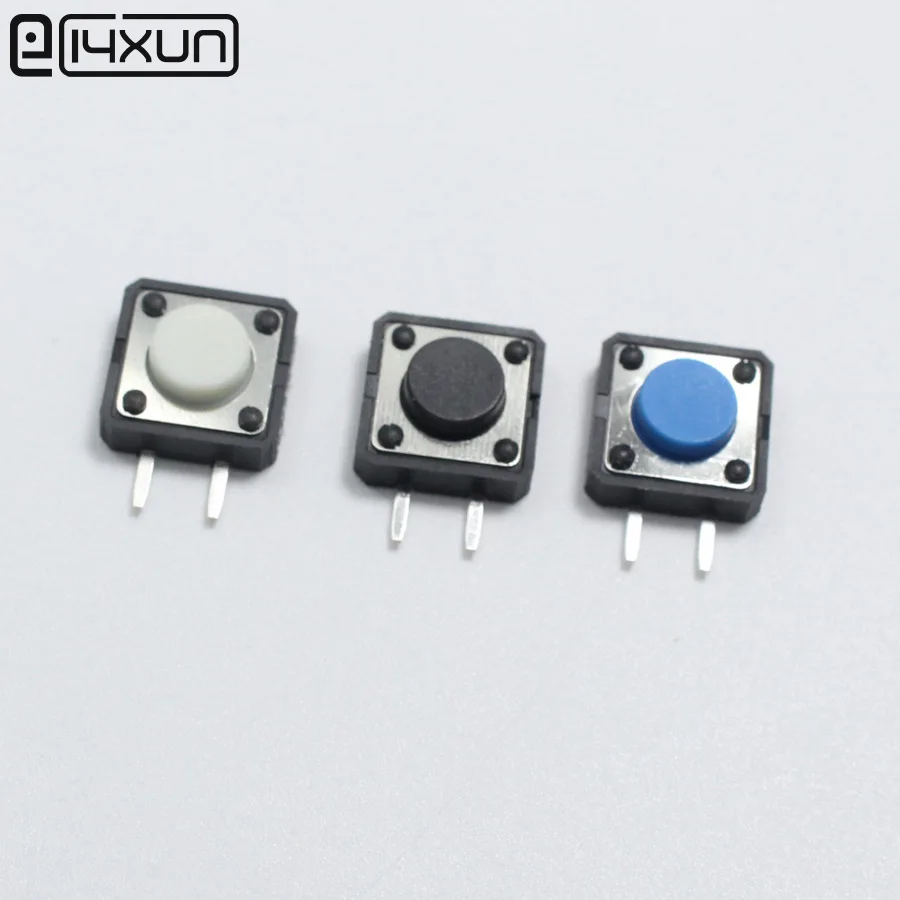 10pcs 12*12*5mm 4pin Tactile Tact Mini Push Button Switch 12x12x5mm 2p Micro Switch white Black Blue
10pcs 12*12*5mm 4pin Tactile Tact Mini Push Button Switch 12x12x5mm 2p Micro Switch white Black Blue