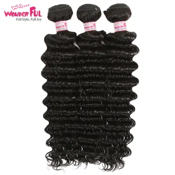 WA...Wonderful Deep Wave Brazilian Hair Weave Bundles Human Hair Bundles 1/3/4 PC unprocessed Hair Extensions NonRemy
WA...Wonderful Deep Wave Brazilian Hair Weave Bundles Human Hair Bundles 1/3/4 PC unprocessed Hair Extensions NonRemy