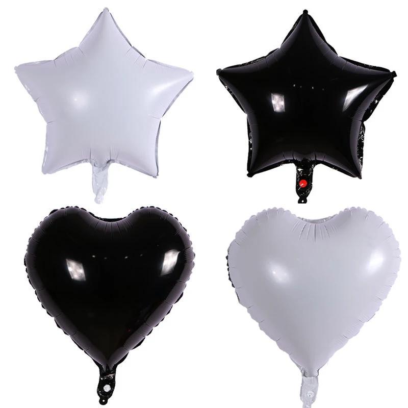 18inch white&black star heart balloon Foil Helium Balloons Wedding Birthday Party decorations Decor Baloons Event Party balloon
18inch white&black star heart balloon Foil Helium Balloons Wedding Birthday Party decorations Decor Baloons Event Party balloon