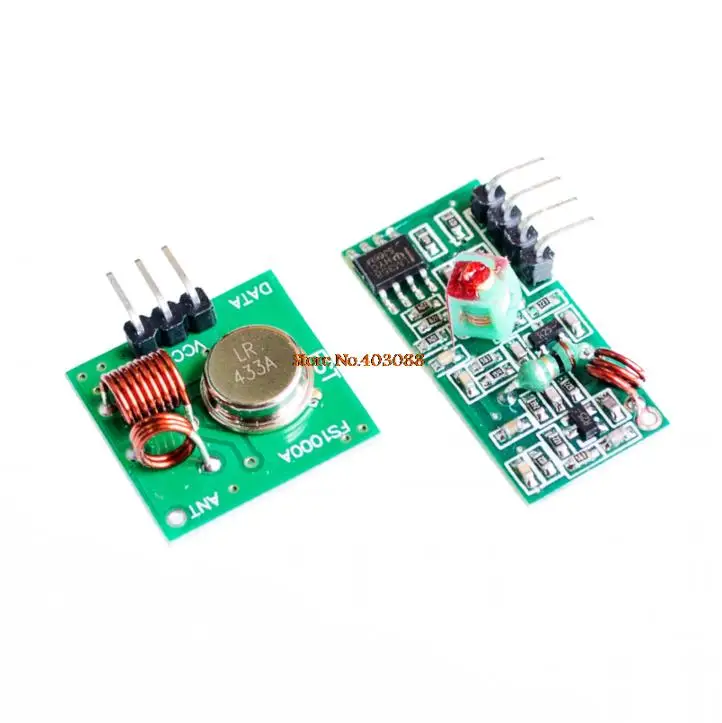 RF wireless receiver module & transmitter module board Ordinary super- regeneration 315/433MHZ DC5V (ASK /OOK) for
RF wireless receiver module & transmitter module board Ordinary super- regeneration 315/433MHZ DC5V (ASK /OOK) for