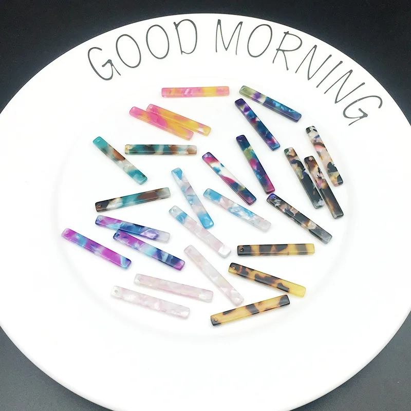 50pcs 5*35mm Long Bar Shape Resin Plastic Acetic Acid Eardrop DIY Material Pendant Necklace Earring Charms Jewelry Component
50pcs 5*35mm Long Bar Shape Resin Plastic Acetic Acid Eardrop DIY Material Pendant Necklace Earring Charms Jewelry Component