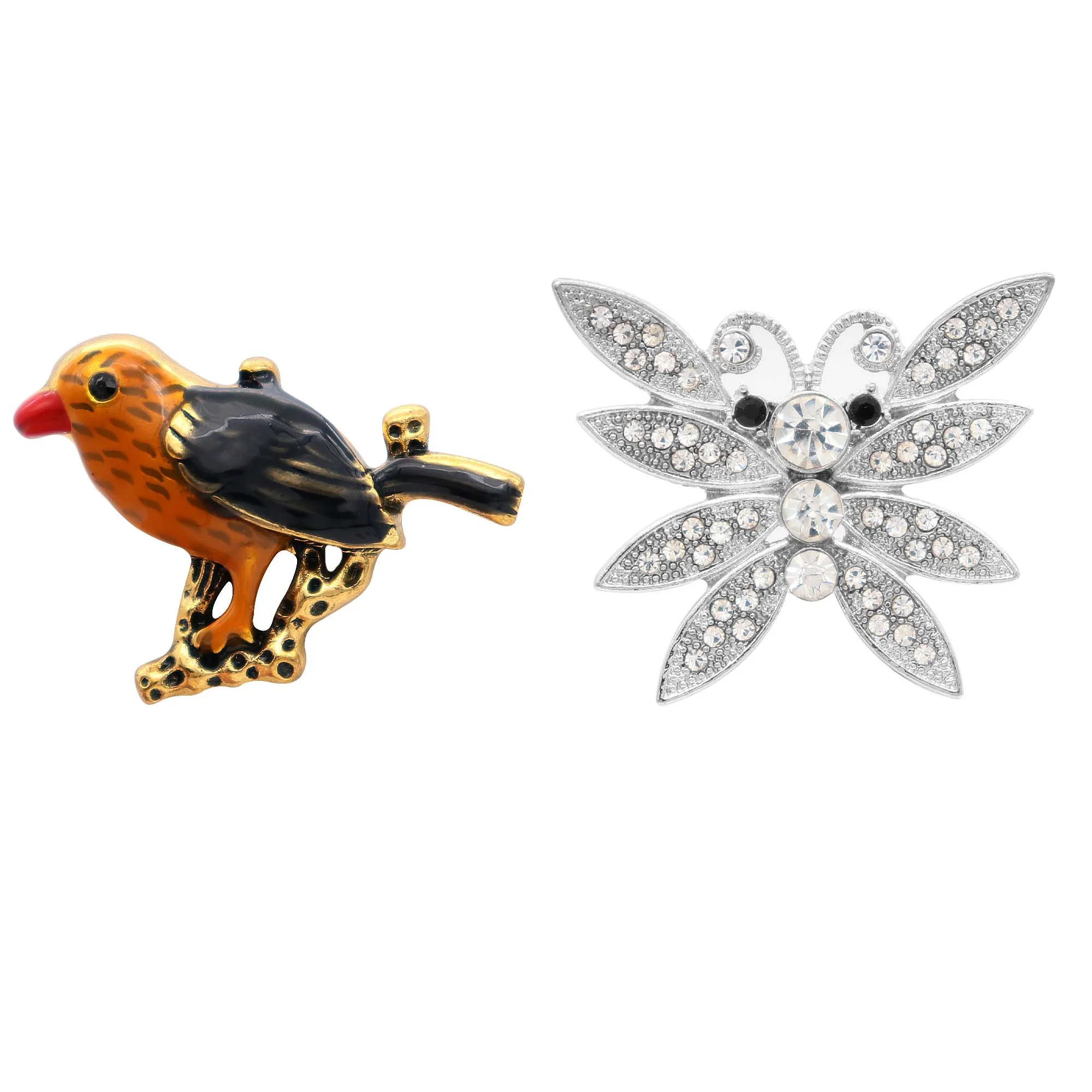 New Big Snap Jewelry Crystal Rhinestone Bird butterfly Snap Buttons Alloy Press Button Fit 18mm Snap Bracelet Necklace for women
New Big Snap Jewelry Crystal Rhinestone Bird butterfly Snap Buttons Alloy Press Button Fit 18mm Snap Bracelet Necklace for women