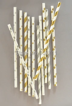 2017 New Design!!! 700pcs FOIL GOLD & SILVR Metallic Color Paper Straw Party Wedding Drinking Straw Pick Colors Paper Straws
2017 New Design!!! 700pcs FOIL GOLD & SILVR Metallic Color Paper Straw Party Wedding Drinking Straw Pick Colors Paper Straws