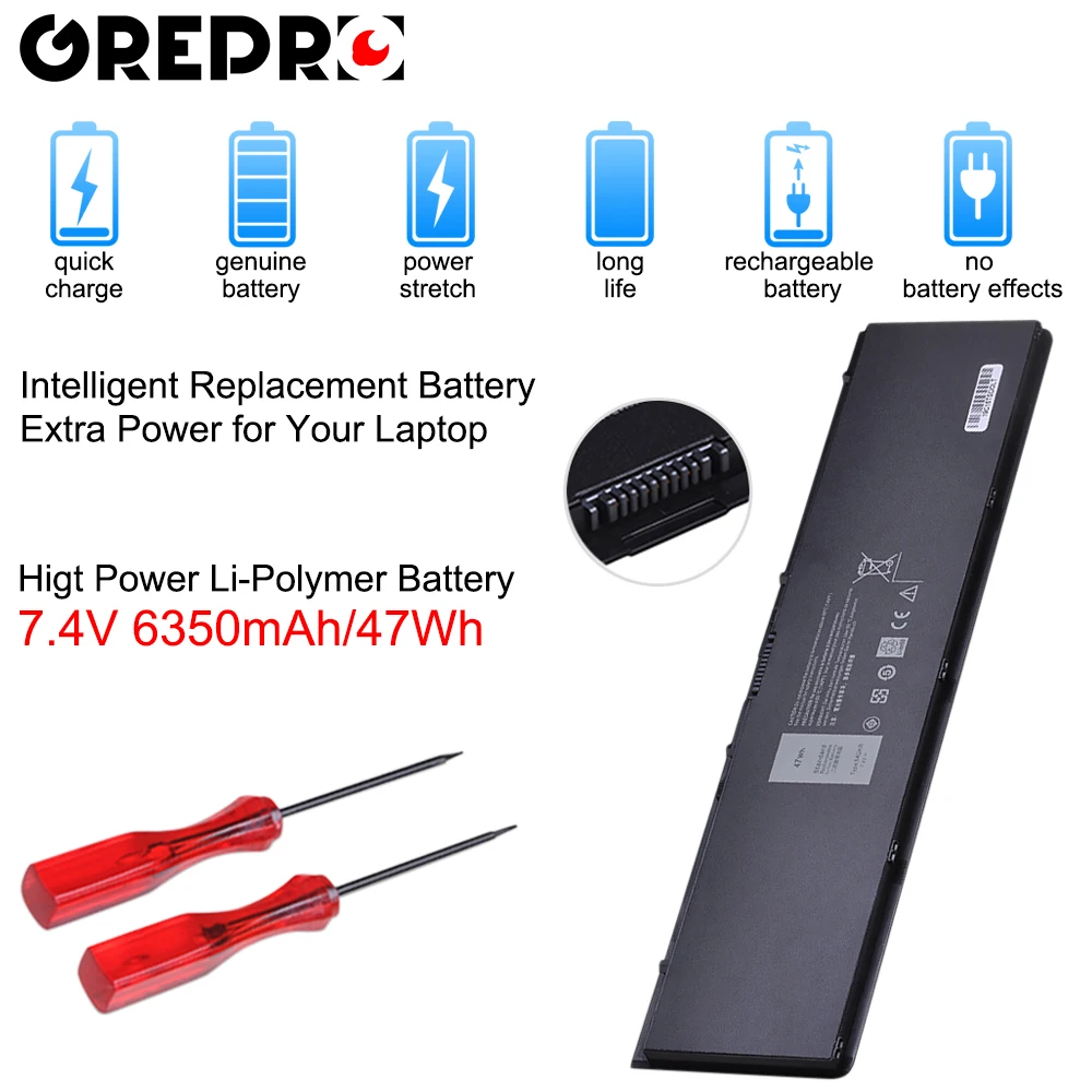 E7440 6350mAh 7.4V 47Wh Laptop Battery for Dell Latitude E7420 E7440 E7450 V8XN3 5K1GW 34GKR 3RNFD G95J5 0909H5 0G95J5 Batteries
E7440 6350mAh 7.4V 47Wh Laptop Battery for Dell Latitude E7420 E7440 E7450 V8XN3 5K1GW 34GKR 3RNFD G95J5 0909H5 0G95J5 Batteries
