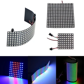 WS2812B Panel Screen 8*8,16*16,8*32 Pixel 256 Pixels Digital Flexible Programmed Individually Addressable RGB Full Color DC5V
WS2812B Panel Screen 8*8,16*16,8*32 Pixel 256 Pixels Digital Flexible Programmed Individually Addressable RGB Full Color DC5V