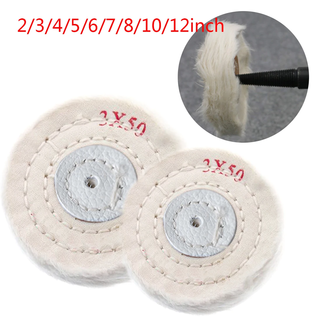 50mm-300mm Cotton Lint Cloth Buffing Wheel Gold Silver Jewelry Mirror Polishing Wheel 4mm Inner Hole 50 Layers
50mm-300mm Cotton Lint Cloth Buffing Wheel Gold Silver Jewelry Mirror Polishing Wheel 4mm Inner Hole 50 Layers