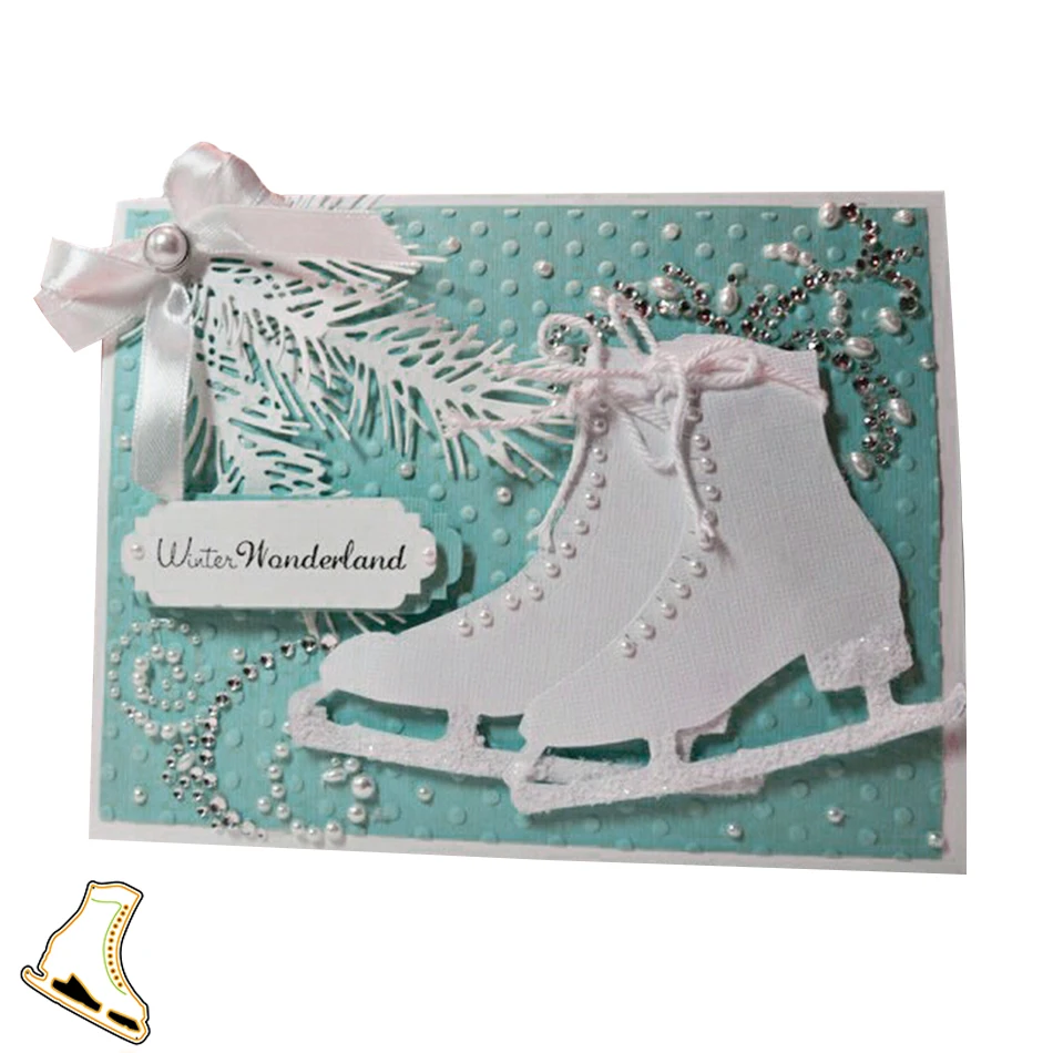 Skate Metal Cutting Dies Silver Stencil For Scrapbooking Abulm Photo Paper Card Craft Fun 89*87mm New Christmas Dies
Skate Metal Cutting Dies Silver Stencil For Scrapbooking Abulm Photo Paper Card Craft Fun 89*87mm New Christmas Dies