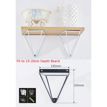1Pair(2Pcs)/Lot White Black Silver North European Wire Triangle Wall Mount Shelf Bracket Brackets Support Shelf With Screws
1Pair(2Pcs)/Lot White Black Silver North European Wire Triangle Wall Mount Shelf Bracket Brackets Support Shelf With Screws