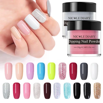 NICOLE DIARY 10g Nail Color Dipping Glitter Gradient French Dip Nail Powder Natural Dry Art Chrome Dust Pigment
NICOLE DIARY 10g Nail Color Dipping Glitter Gradient French Dip Nail Powder Natural Dry Art Chrome Dust Pigment