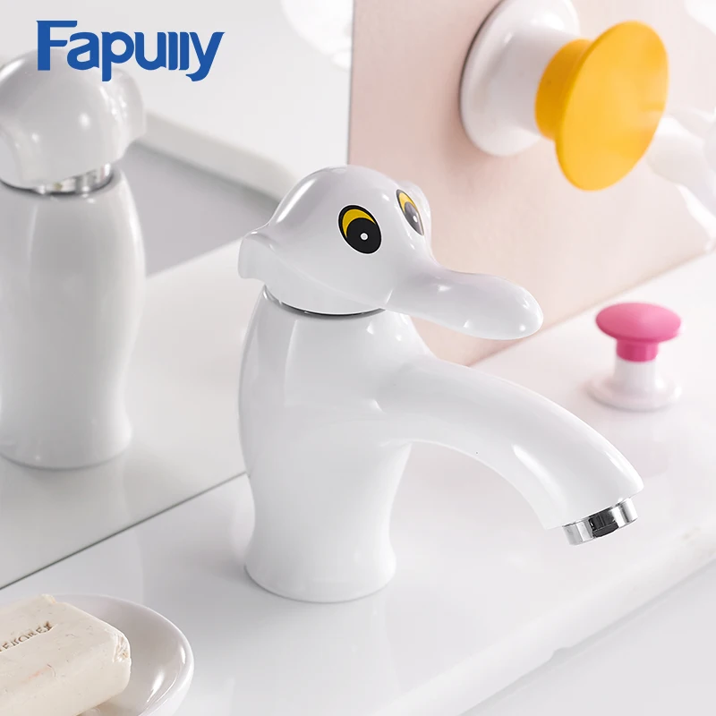 Fapully Cute Kids Bathroom Faucet Single Handle Deck Mounted Faucets Hot and Cold Lovely Elephant Basin Mixer Tap 918-11W
Fapully Cute Kids Bathroom Faucet Single Handle Deck Mounted Faucets Hot and Cold Lovely Elephant Basin Mixer Tap 918-11W