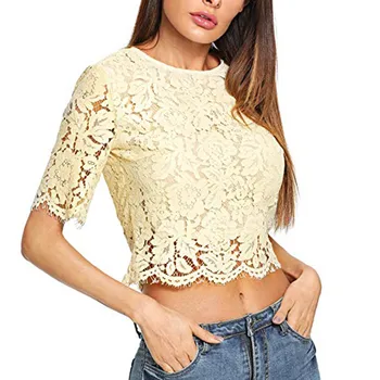 Summer Lace Top Short Blouse Sexy See Through Zip Up Hollow Lace Tops 2019 Summer casual lace top short sleeve blouse women #15
Summer Lace Top Short Blouse Sexy See Through Zip Up Hollow Lace Tops 2019 Summer casual lace top short sleeve blouse women #15