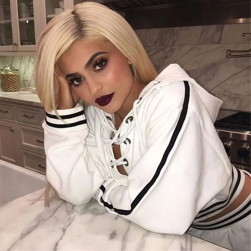 2016 Women Fashion Casual Loose lacing V Neck Hooded Hoodie Long Sleeve Stylish Crop Top Autumn Thin Sweatshirt Tracksuit
2016 Women Fashion Casual Loose lacing V Neck Hooded Hoodie Long Sleeve Stylish Crop Top Autumn Thin Sweatshirt Tracksuit