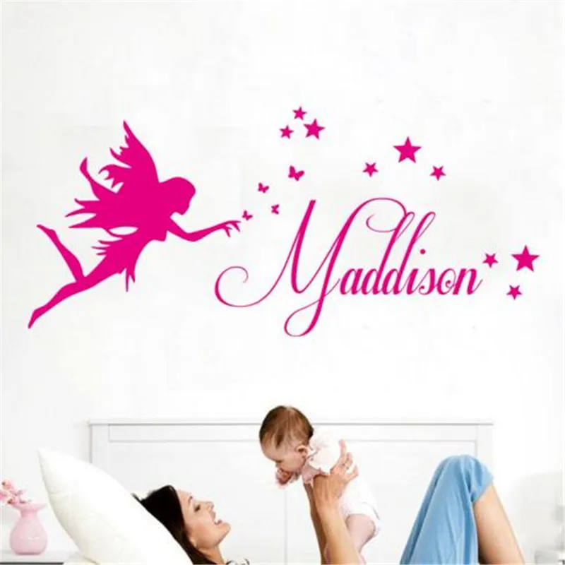Personalised Any Name Fairy Stars Girls For Kids Room Vinyl Wall Stickers DIY Removable Art Wall Decals For Bedroom
Personalised Any Name Fairy Stars Girls For Kids Room Vinyl Wall Stickers DIY Removable Art Wall Decals For Bedroom