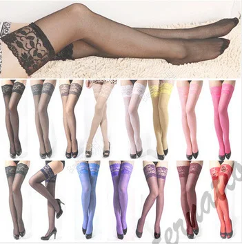 Hot Sexy Ladies Women's Sheer Lace Top Thigh High Stockings 15 Colors hose nylon stockings Women's Tights
Hot Sexy Ladies Women's Sheer Lace Top Thigh High Stockings 15 Colors hose nylon stockings Women's Tights