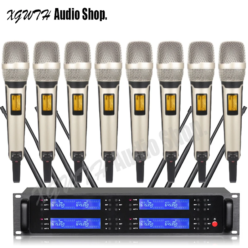 Беспроводная микрофонная система SKM9000 UHF, 8 ручных сценических караоке, KTV, певцов, DJ, беспроводной микрофон, UHF, 600 мгц, регулируемый
Беспроводная микрофонная система SKM9000 UHF, 8 ручных сценических караоке, KTV, певцов, DJ, беспроводной микрофон, UHF, 600 мгц, регулируемый