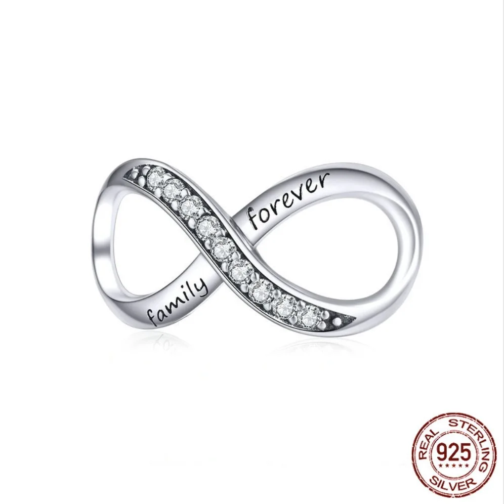 Forever Family Infinity Love Charms 925 Sterling Silver Bead Fit Original Pandora Bracelet Women DIY Jewelry
Forever Family Infinity Love Charms 925 Sterling Silver Bead Fit Original Pandora Bracelet Women DIY Jewelry
