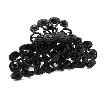 Vintage Luxury Black Crystal Butterfly Clamp Floral Metal Alloy Rhinestone Hair Claws Clip For Women Girls Hair Accessories
Vintage Luxury Black Crystal Butterfly Clamp Floral Metal Alloy Rhinestone Hair Claws Clip For Women Girls Hair Accessories