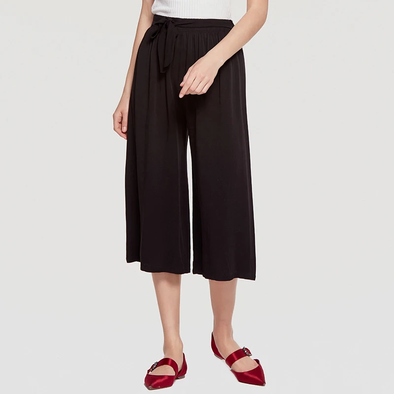 Wasteheart New Summer Women Fashion Gray Black Long Loose Pants Wide Leg Pants High Waist Knee Length Female Pants Pleated Plus
Wasteheart New Summer Women Fashion Gray Black Long Loose Pants Wide Leg Pants High Waist Knee Length Female Pants Pleated Plus
