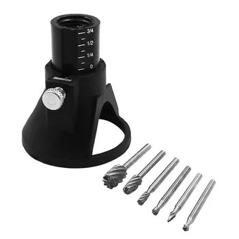 6Pcs Rotary Drill Bits with 1Pcs Multi Tool Cutting Guide Attachment Kit HSS Router Drill Bits Set
6Pcs Rotary Drill Bits with 1Pcs Multi Tool Cutting Guide Attachment Kit HSS Router Drill Bits Set