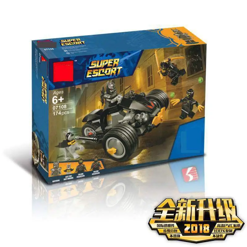 07108 174pcs Batman Batmobile DC Avengers Super Heroes Building Blocks Compatible 76110 Brick Toy
07108 174pcs Batman Batmobile DC Avengers Super Heroes Building Blocks Compatible 76110 Brick Toy