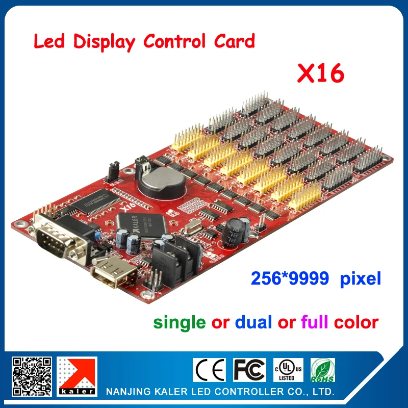 kaler Free shipping X16 256*9999 pixel led display controller card RGB color led screen display controller
kaler Free shipping X16 256*9999 pixel led display controller card RGB color led screen display controller