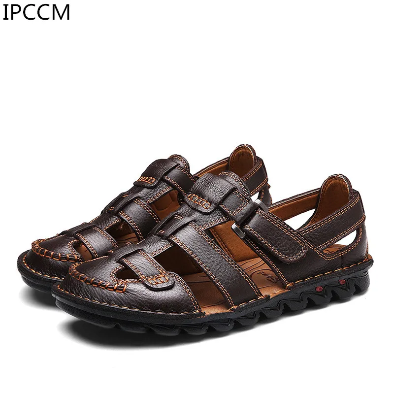 New Summer Non-slip Beach Shoes Soft Bottom Breathable Casual Handmade Large Size Genuine Leather Men's Sandals
New Summer Non-slip Beach Shoes Soft Bottom Breathable Casual Handmade Large Size Genuine Leather Men's Sandals