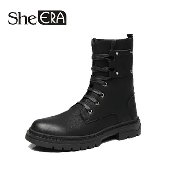 Brand Army Boots Men High Military Combat Boots 2018 Metal Chain Boots New Winter High Motorcycle Combat Boots Dropshipping
Brand Army Boots Men High Military Combat Boots 2018 Metal Chain Boots New Winter High Motorcycle Combat Boots Dropshipping