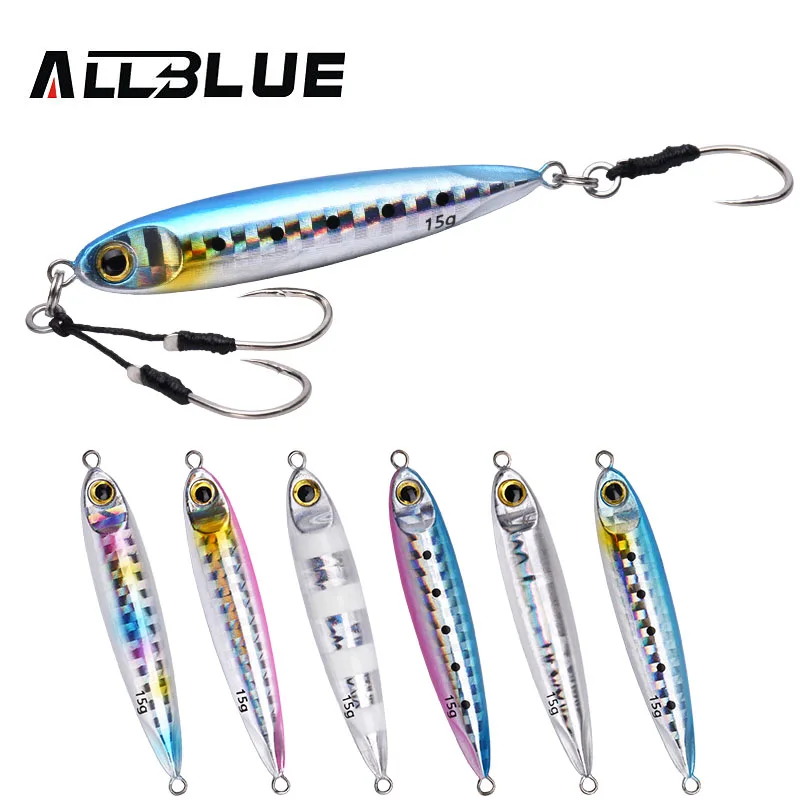ALLBLUE New SLOWER SLIM Metal Slow Jig Cast Spoon 10G 15G Artificial Bait Shore Fishing Jigging Lead Metal Bass Fishing Lure
ALLBLUE New SLOWER SLIM Metal Slow Jig Cast Spoon 10G 15G Artificial Bait Shore Fishing Jigging Lead Metal Bass Fishing Lure