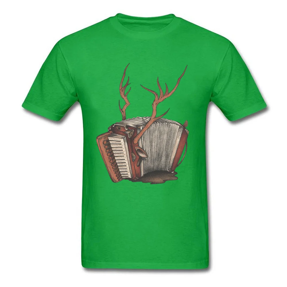 Hey Folk Im Magic Accordion Short Sleeve Tops & Tees Crew Neck 100% Cotton Men Tshirts Casual Tee Shirts Cute Drop Shipping Hey Folk Im Magic Accordion green