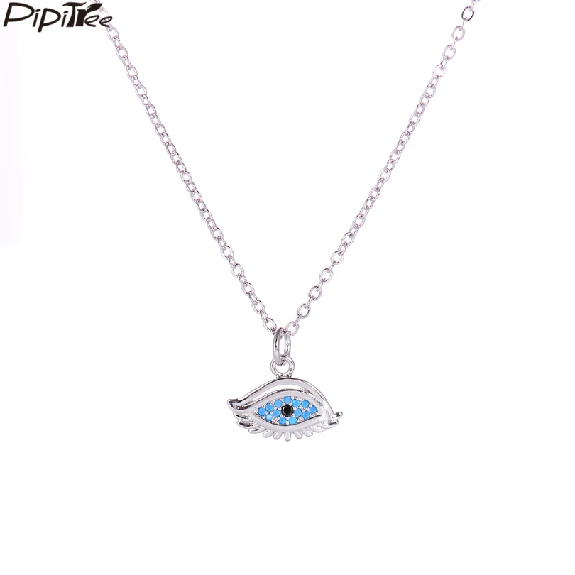Pipitree AAA Blue Cubic Zircon Evil Eye Pendants Necklaces Copper Silver Gold Color Turkish Jewelry Punk Necklace for Women Men
Pipitree AAA Blue Cubic Zircon Evil Eye Pendants Necklaces Copper Silver Gold Color Turkish Jewelry Punk Necklace for Women Men