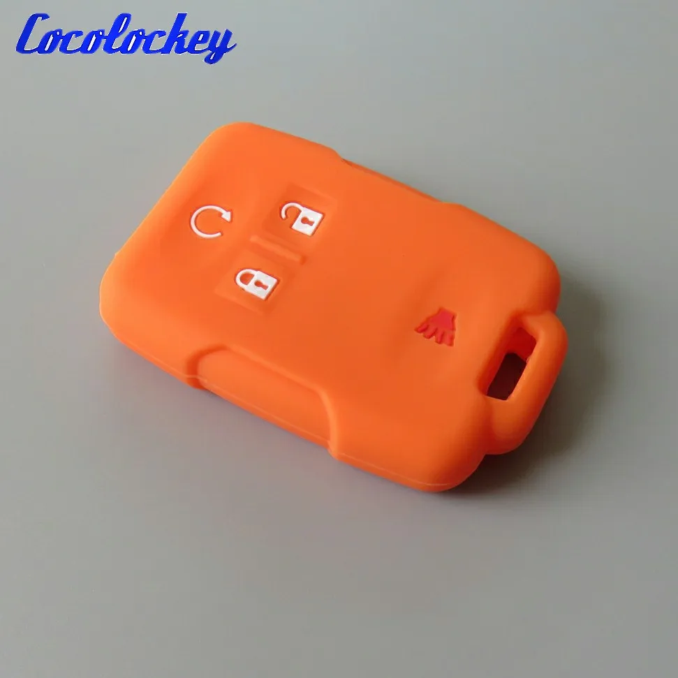 Силиконовый чехол для ключей Cocolockey Cadillac Chevrolet Silverado GMC Sierra без логотипа|key fob