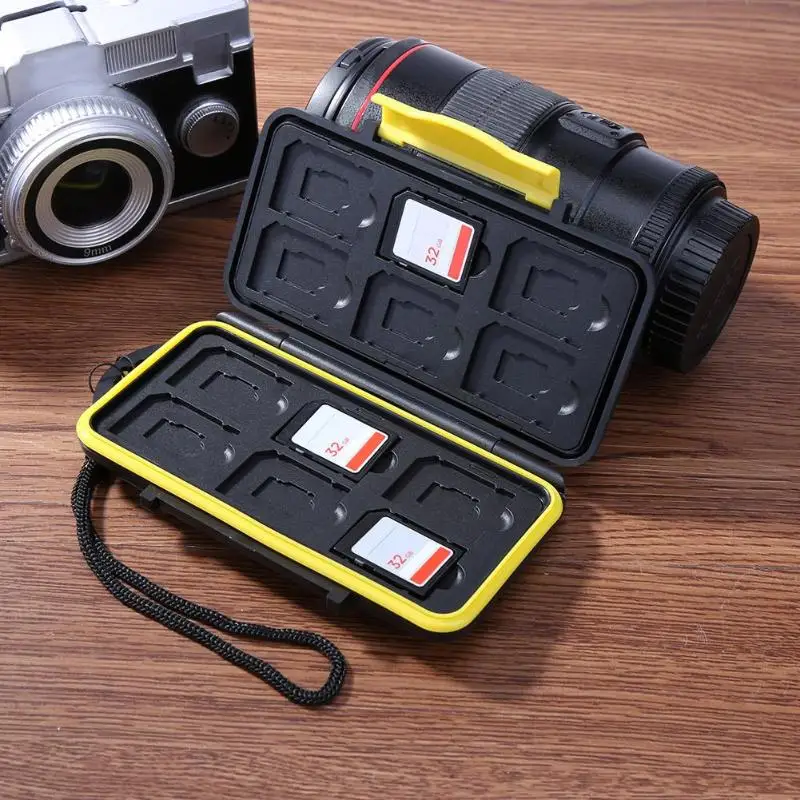 ALLOYSEED 12 Slots Waterproof Memory Card Case SD/Micro SD/TF Cards Storage Holder Box Cases Protector Cover For SD/SDHC/SDXC/TF
ALLOYSEED 12 Slots Waterproof Memory Card Case SD/Micro SD/TF Cards Storage Holder Box Cases Protector Cover For SD/SDHC/SDXC/TF