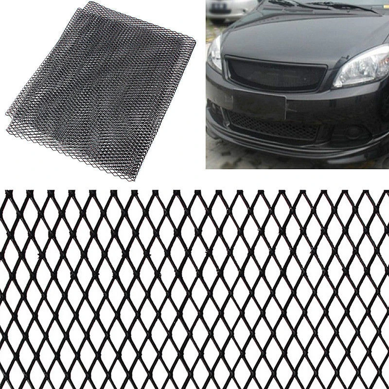 JX-LCLYL 100*33cm Universal Aluminum Car Vehicle Mesh Grille Net Vent Grill Section