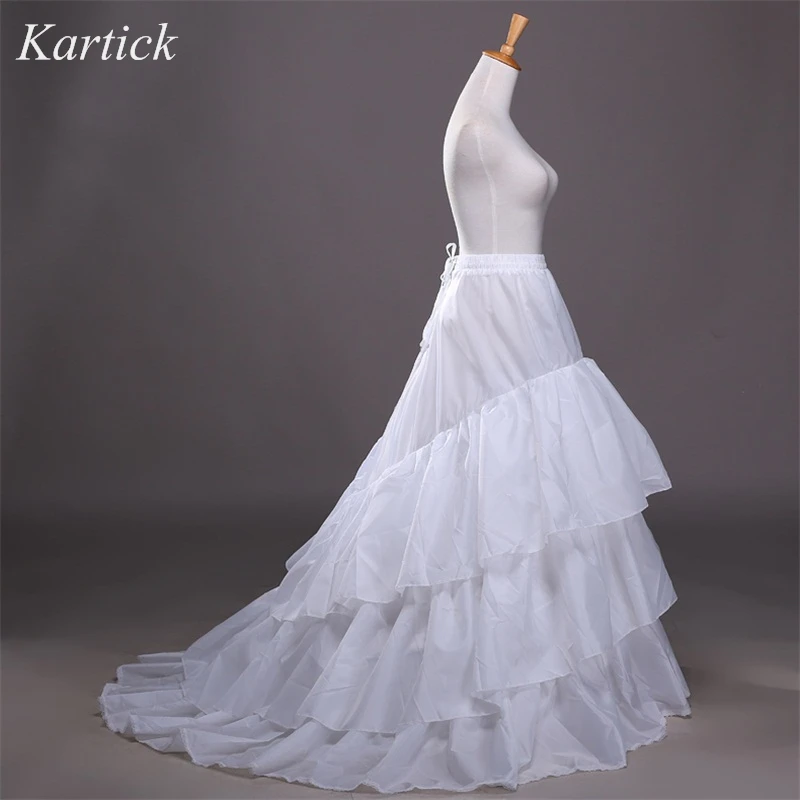 Latest Petticoats with Train White/Black 3 Layers 3 Hoops Ruffles Slip Underskirt Bridal Crinoline For Wedding/Formal Dress
Latest Petticoats with Train White/Black 3 Layers 3 Hoops Ruffles Slip Underskirt Bridal Crinoline For Wedding/Formal Dress