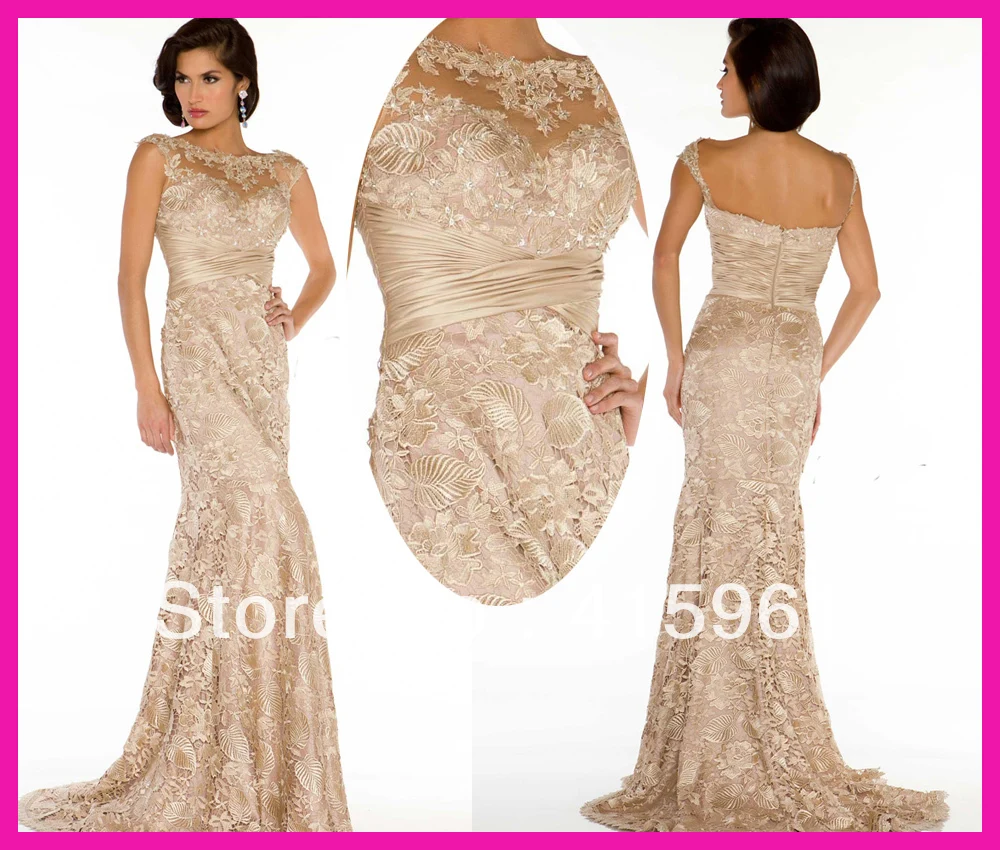 Luxurious Cap Sleeve Long Column Lace Mother of the Bride/Groom Dresses Gowns E3478
Luxurious Cap Sleeve Long Column Lace Mother of the Bride/Groom Dresses Gowns E3478