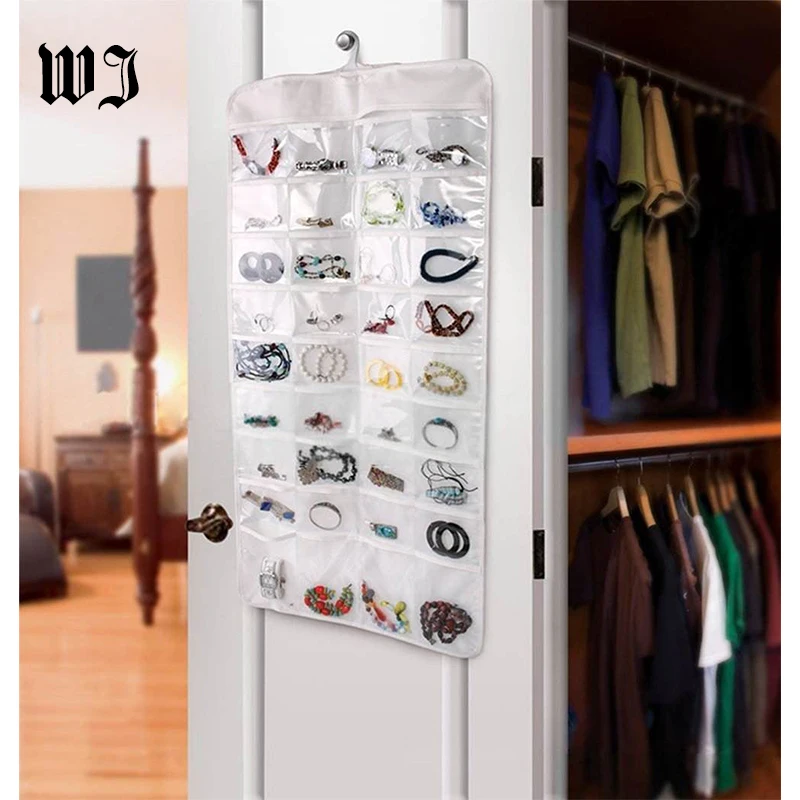 Wall Door Closet Fine Jewelry and Accessory Hanging Organizer Ear Ring Necklace Bangle Storage Roll Bag Pouch Canvas 72 Pockets
Wall Door Closet Fine Jewelry and Accessory Hanging Organizer Ear Ring Necklace Bangle Storage Roll Bag Pouch Canvas 72 Pockets