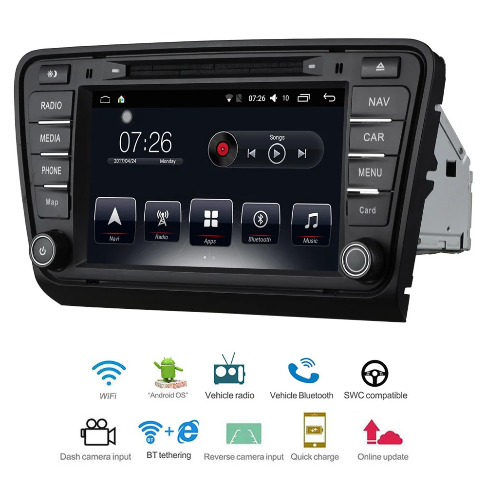 Автомобильный мультимедийный плеер 2 Din Android 9 0 автомобильный DVD для VW/Volkswagen Skoda